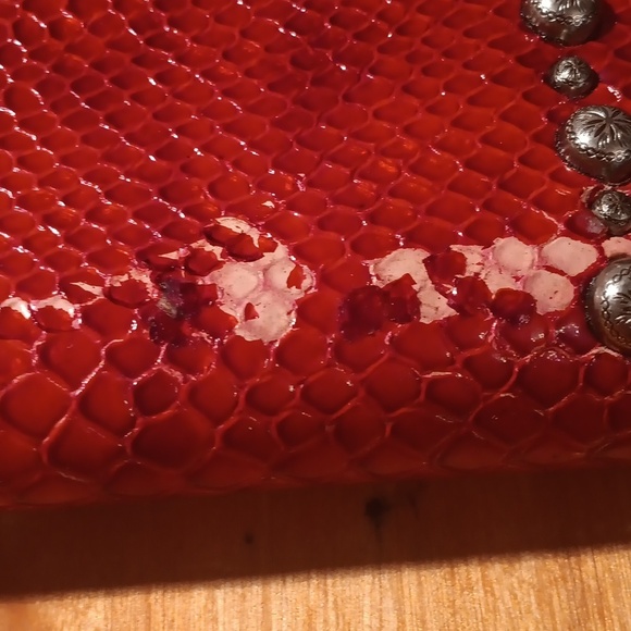 Double J Saddlery Snake Print Wallet with Studs - Picture 5 of 10